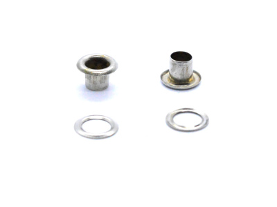  Люверсы №2 4мм сталь никель (уп 100 шт) "Proknopka"  ТриКатушки