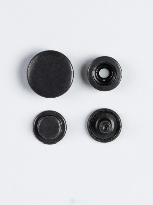  Кнопка нержавеющая DELTA 15х15 мм № 502 цв.Оксид (уп.720шт)   ТриКатушки