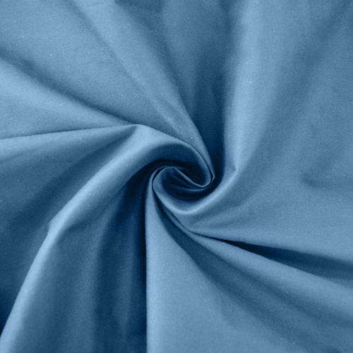  Ткань Поплин МТ 5098 (97 Хл, 3 Эл, 195 гр/мп, ш. 1,45м) цв. 184 голубой  ТриКатушки