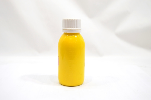  Краска для уреза (торца) кожи 120мл цв.Желтая  ТриКатушки