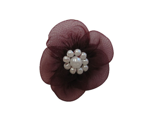  017 F пришивной элемент (упаковка 100 штук) бордо  ТриКатушки