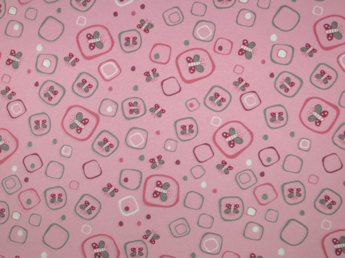  Ткань курточная детская  Дьюспо 240T WR PU цв.Butterflies-3 розовый 13-2806  ТриКатушки