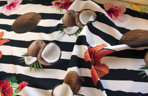  Габардин принт арт 1010 цв 24 э , Плотность 270г/м.пог, ширина 150 см, состав 100% ПЭ  ТриКатушки