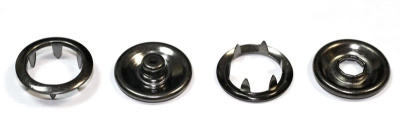  Кнопка (нерж), рубашечная, D=21мм, цв.Черный Никель  (уп.1440шт.)  ТриКатушки