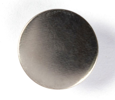  Пуговица гладкая (латунь) никель 15 мм 1000 шт  ТриКатушки