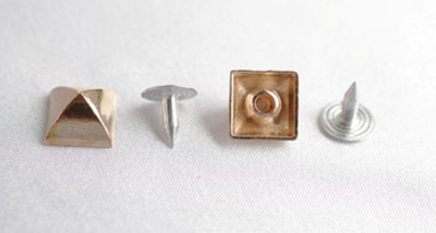  020-F золото Хольнитены декоративные "металл" 10мм (упаковка 500 штук)  ТриКатушки