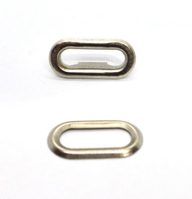  Люверс овальный 15 мм (сталь)(уп.1000 шт.) цв. Никель  ТриКатушки