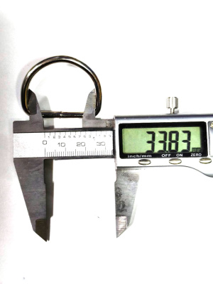  Полукольцо металлическое 30 мм (толщ, 4мм) цв. Никель (уп.200шт.)  ТриКатушки