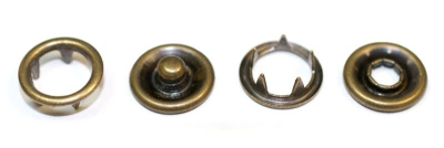  Кнопка 9,5мм рубашечная (кольцо) цв. Антик уп.1440шт NewStar  ТриКатушки