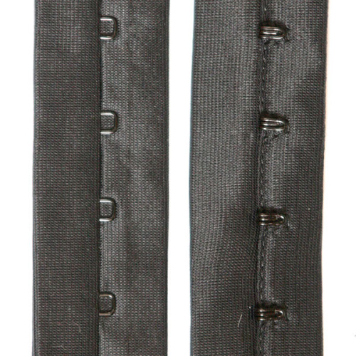  Крючки на ленте 1 ряд ширина 28мм черный (упаковка 50ярдов = 45,7метров)  ТриКатушки