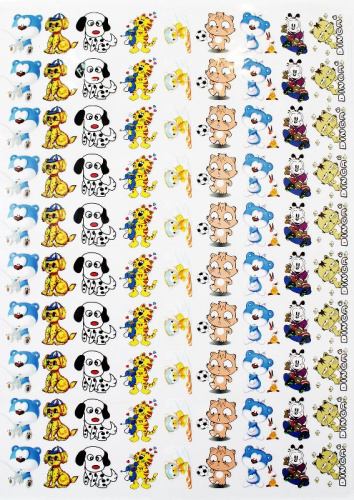  Термотрансфер аппликация 45см*60см HS1211W25456-90 (лист 90 штук)  ТриКатушки