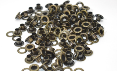  Люверсы №3 5мм сталь антик (уп 100 шт) "Proknopka"  ТриКатушки