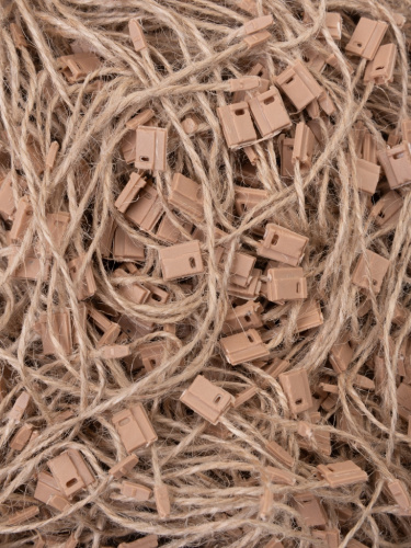  Микропломба джутовая (уп.1000шт.) 15см  ТриКатушки