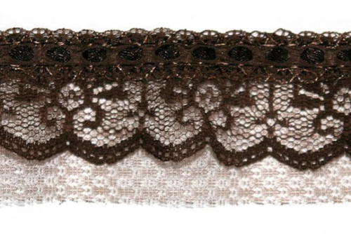  701 коричневый РЮШИ ширина 55мм (намотка 50 ярдов = 46 метров)  ТриКатушки