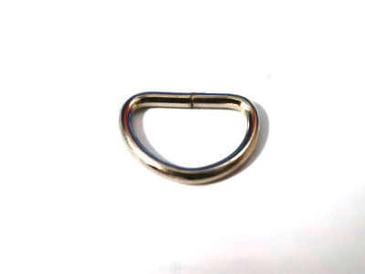  Полукольцо металлическое 15 мм х 2.2 мм цв. Никель (уп.1000шт.)  ТриКатушки