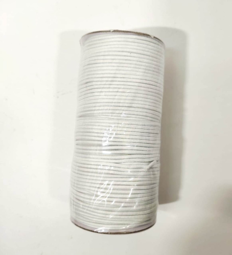  Шнур шляпный 2 мм цвет цв.Белый рул.100 м  ТриКатушки