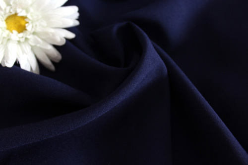  Ткань Габардин стрейч арт.1000 ,ш.150см., 270 гр/мп., №718 цв. темно-синий  ТриКатушки