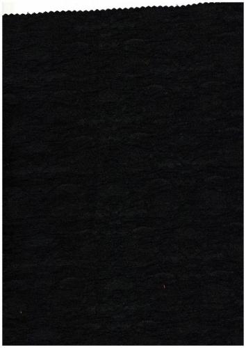  Ткань 1062 Костюмная стрейч жаккард, ш. 150, №999 черный  ТриКатушки