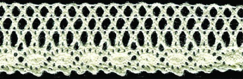  0111/1F бежевый кружево вязанное 15мм (намотка 20 ярдов = 18,3 метров)  ТриКатушки