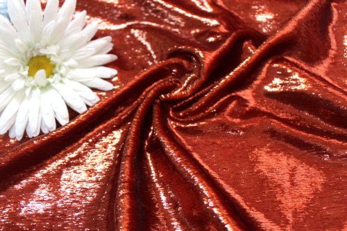  Ткань 3024 Бархат Ламе цв. 402  ТриКатушки