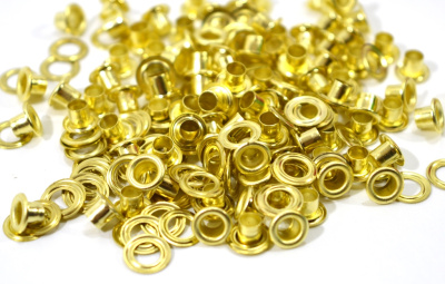  Люверсы №2 4мм НЕРЖ Золото (уп.50 шт) Proknopka  ТриКатушки