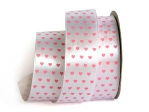  UT003-25-3001-077 Лента атласная с рисунком 25мм (рулон 20 ярдов = 18 метров)  ТриКатушки