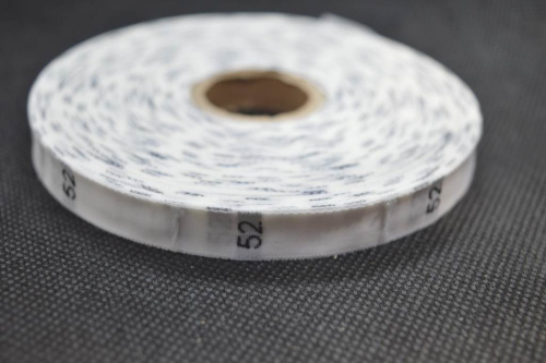  Размерник жаккард ,белый 52 (рул 1000шт)  ТриКатушки