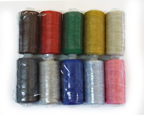  Нитки бытовые ХБ-10, 182,9м, 10шт/уп, ассорти  ТриКатушки