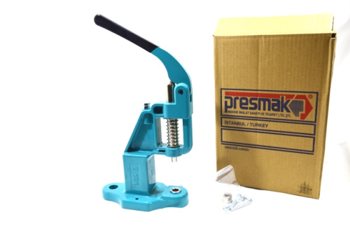  Пресс PRESMAK ТЕР-2 (T-101) NEW для установки фурнитуры универсальный цв.БИРЮЗОВЫЙ (УЦЕНКА)  ТриКатушки