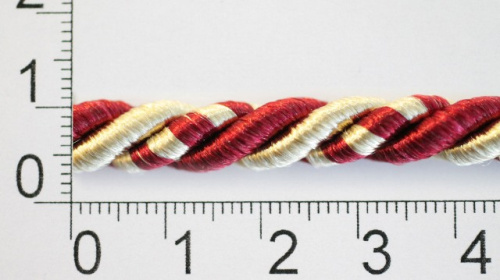  А-06-Н6 (шнур витой 06мм цв.бордо/беж.) уп.25м  ТриКатушки