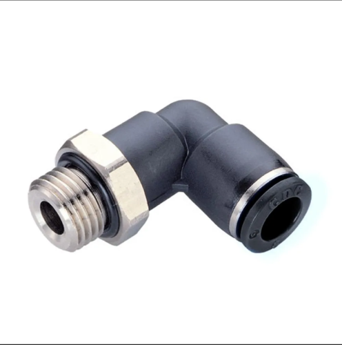  Фитинг цанговый Угловой наружная резьба 1/8", диаметр 8мм  ТриКатушки