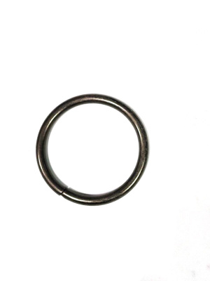  Кольцо металл 38х4 мм цв.Черный никель (уп.10/100 шт.)  ТриКатушки