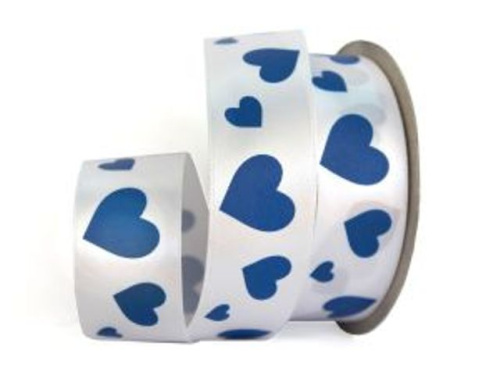  UT014-25-3001-161 Лента атласная с рисунком 25мм (рулон 20 ярдов = 18 метров)  ТриКатушки