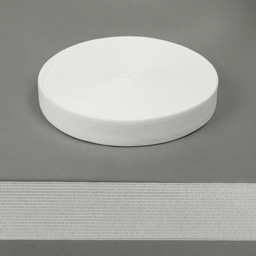  Тесьма окантовочная 7с32 мм белый (уп. 100 м)  ТриКатушки