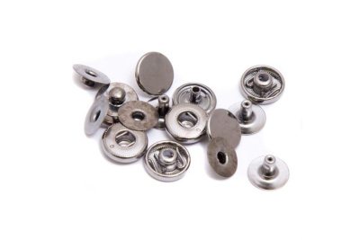  Кнопка VT-2 (10 мм) Альфа НЕРЖ цв. Никель (уп 720шт) Tals  ТриКатушки