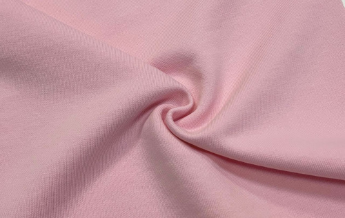  Ткань Футер 3-х нитка г/к петельный 320гр.кв.м, 80% Хб + 20% ПЭ, пенье, цв. Нежная роза  ТриКатушки