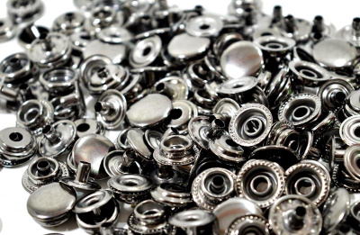  Кнопка 15мм №61 НЕРЖ. цв. ЧЕРНЫЙ никель (уп. 20 шт) ProKnopka  ТриКатушки