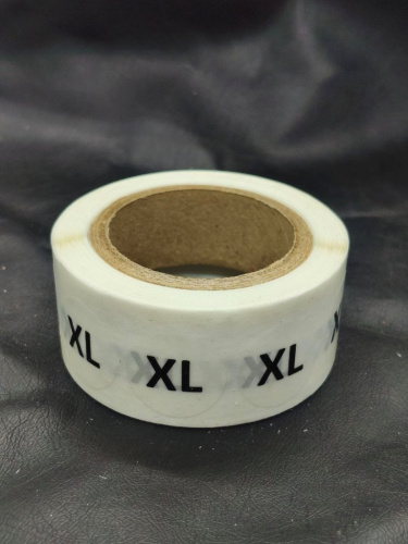  Размерник-наклейка на плёнке XL (рул.500шт)  ТриКатушки
