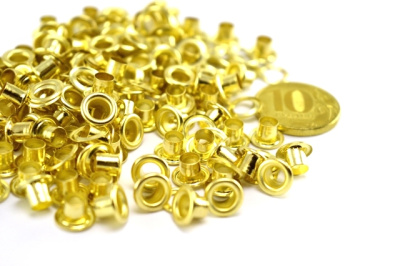  Люверсы №3 5мм сталь Золото (уп 5000шт) Сторм  ТриКатушки