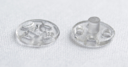  Кнопки круглые №10 цвет прозрачный (упаковка 1000 штук)  ТриКатушки