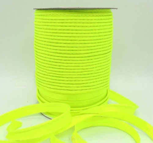  Кант атласный 12 мм 72 ярд. № 229 Салатовый (кислотный)  ТриКатушки