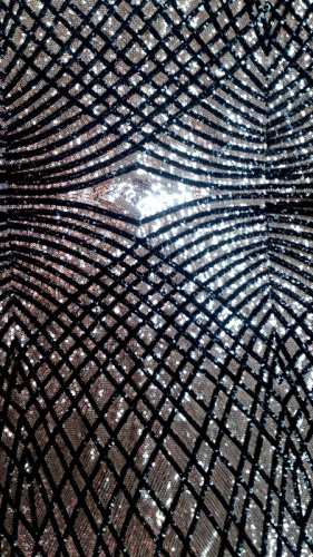  Ткань 5038 Сетка с пайетками №502  ТриКатушки