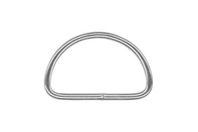  Полукольцо металлическое 10мм цв. никель (уп.1000шт.)  ТриКатушки