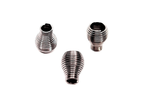  Наконечники (пружинка) металл(уп.1000 шт.) цв. Черный Никель  ТриКатушки