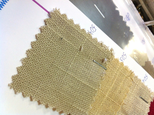  Лен костюмный меланж 1055, цв.504 серо-бежевый (под натуральный оттенок)  ТриКатушки