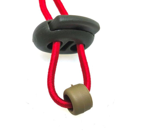  Ограничительное кольцо (Наконечник ) для шнура ОК-1 (уп.100/1000 шт.) цв.Белый  ТриКатушки