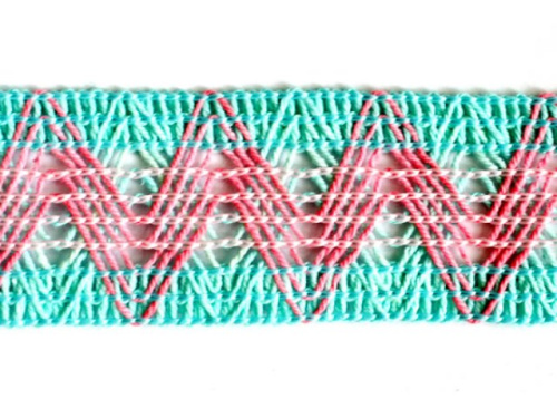  101- 5KJ тесьма декоративная ширина 35мм (упаковка 20 ярдов = 18,3 метра)  ТриКатушки