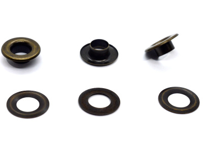  Люверсы №24 9мм НЕРЖ антик (уп 50 шт) "Proknopka"  ТриКатушки