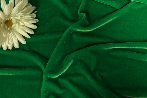  Ткань 3001 Бархат стрейч, ш.150см., №607  ТриКатушки