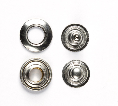  Кнопка Клямерная NewStar 13 мм (Латунь) цв. Никель (уп. 1000 шт)  ТриКатушки